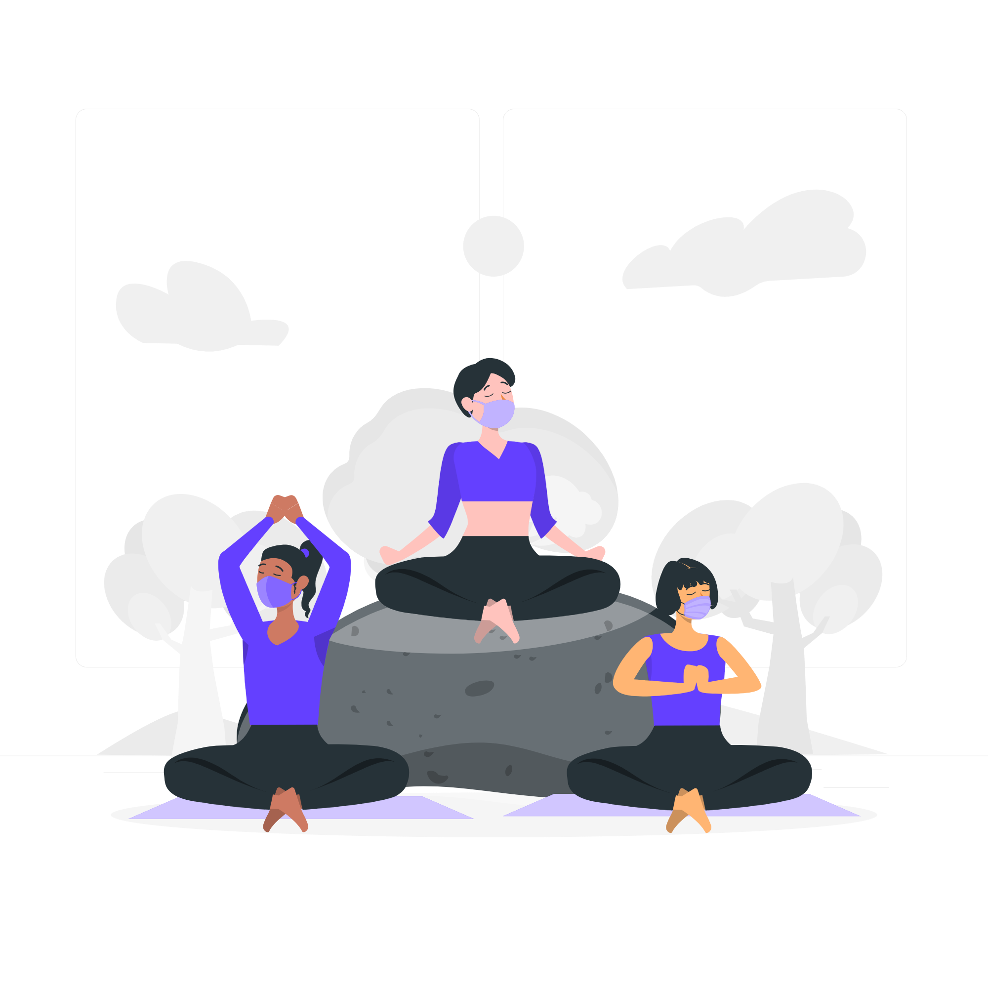 Person practicing yoga at home